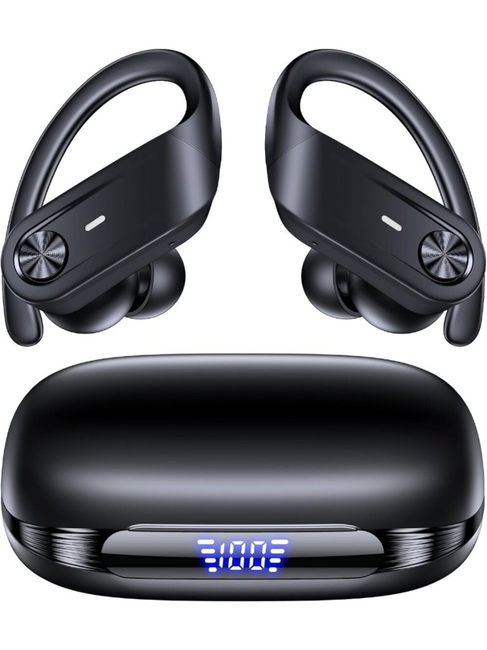 Wireless Noise Cancelling Earbuds with 80H Playtime & Hi-Res Stereo Sound